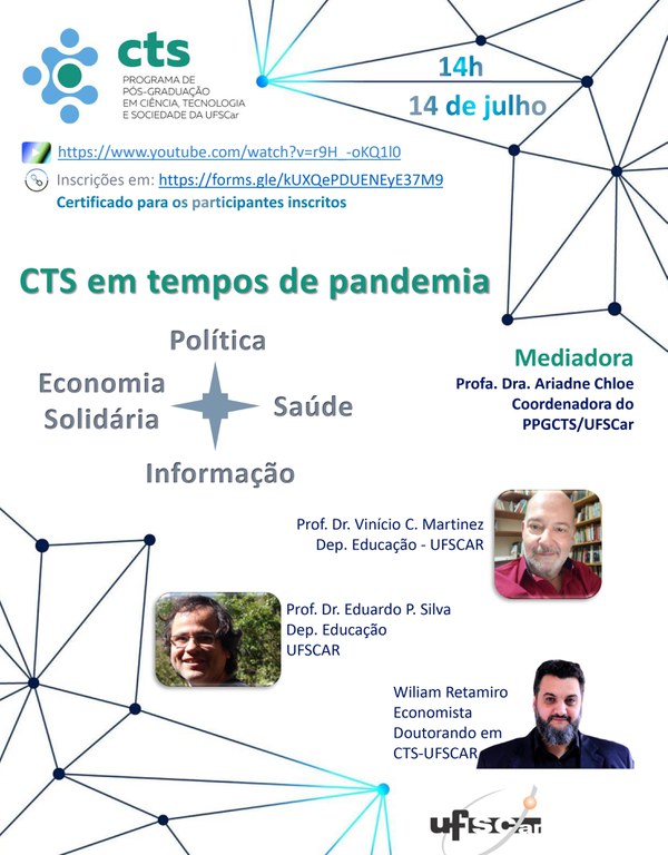 Cartaz - Palestra_CTS em tempos de Pandemia